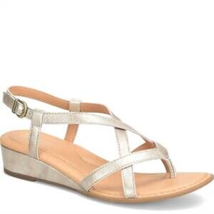NEW BORN women's sibyl sandals in gold